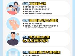 천안시, 일상 속 호흡기 감염병 예방수칙 실천 당부 기사 이미지