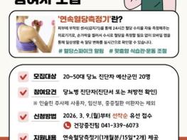 예산군보건소, '24시간 스마트 혈당관리 시범사업' 참여자 모집 기사 이미지