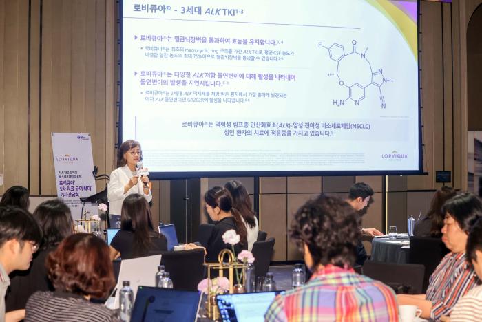 한국화이자제약, ALK 양성 전이성 비소세포폐암 치료제 ‘로비큐아®’ 1차 치료 급여 확대 기자간담회 개최 기사 이미지