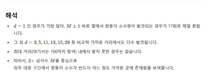 쌍둥이 소수 생성식(단독)-2곱하기 3의 배수인 삼각수+1과 -1은 쌍둥이소수쌍, 아니면 2곱하기 삼각수 사이에 쌍둥이 소수 한쌍 존재 챗GPT,'쌍둥이 소수의 위치를 체계적으로 파악하는 데 도움' 기사 이미지