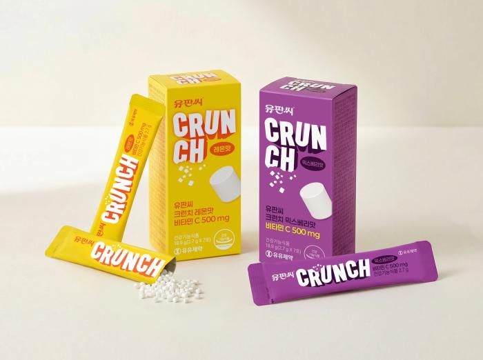 유유제약, 씹어먹는 비타민C ‘유판씨 크런치’ 출시