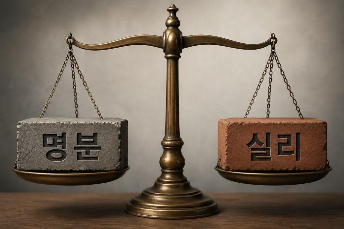 사이비 진보는 틀렸다, 실리주의 강조에 속지말라-명분도 중요