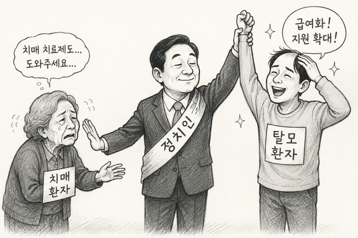사이비 진보는 틀렸다, 치매 신약은 안 되고, 탈모는 된다고? 건강보험의 우선순위가 흔들리고 있다