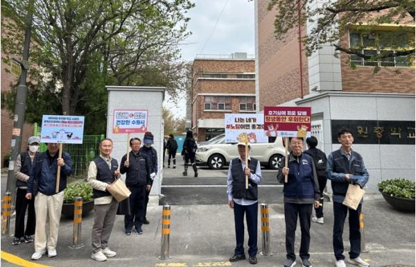 수원시 장안구보건소, 등·하굣길 금연캠페인