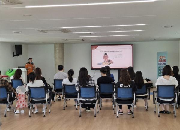 파주시 운정보건소, '영유아 응급상황 대처교육' 1기 교육 마쳐