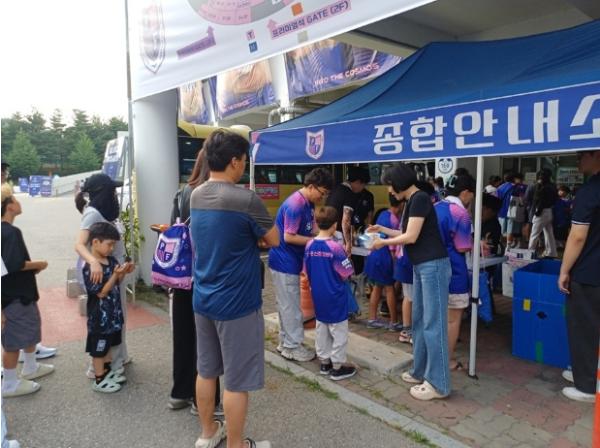파주보건소, 파주스타디움서 손 씻기 홍보관 운영