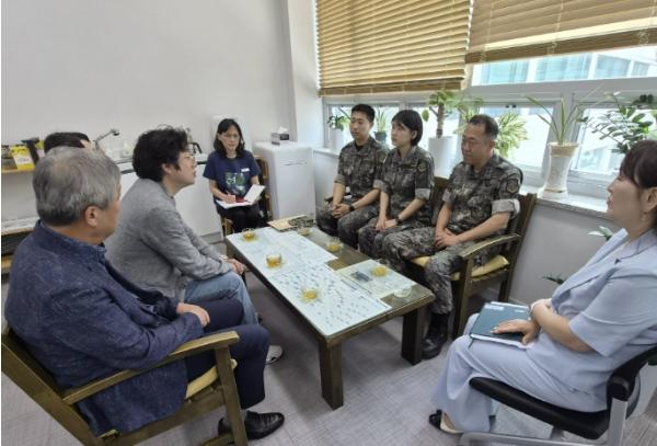 '지역 주민과 의료 상생'…함평군-국군함평병원, 공공보건의료 협력 강화 논의