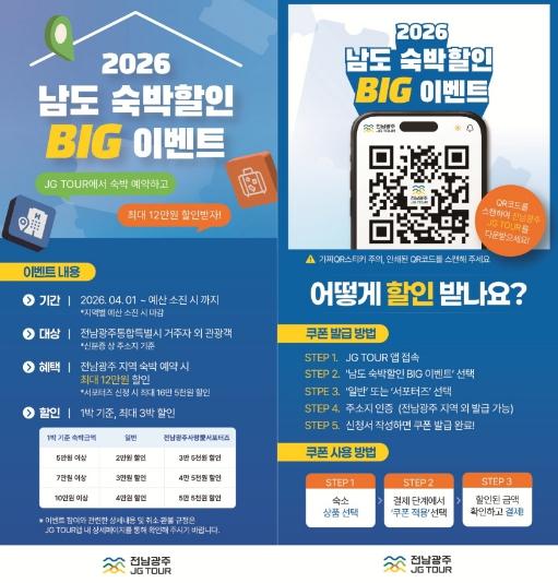전남광주관광플랫폼 새단장…숙박·체험 할인
