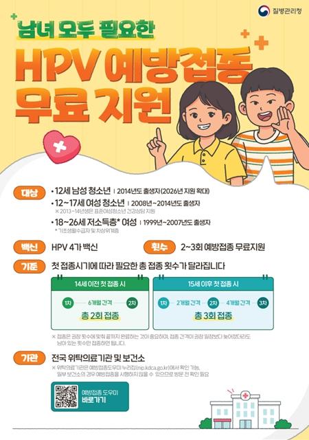 예방접종으로 건강한 새학기 준비 울산시, 청소년 대상 사람유두종바이러스 예방접종 당부