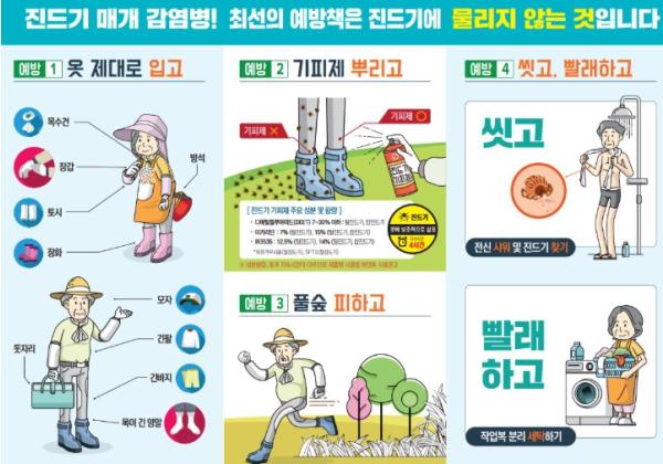 군산시보건소, 가을철 진드기 매개 감염병 예방수칙 준수 당부