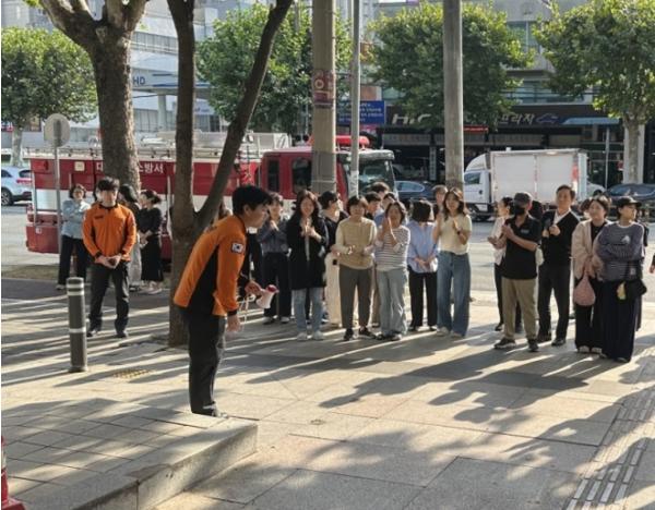 대구 동구보건소, 화재대응 합동소방훈련 실시